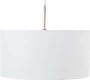 Halay Wlabels Hanglamp MIRAMUZ - hanglamp katoen 50x25cm - 1 stuk - grijs met nikkel glans