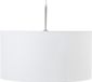 Halay Wlabels Hanglamp MIRAMUZ - hanglamp katoen 50x25cm - 1 stuk - grijs met nikkel glans