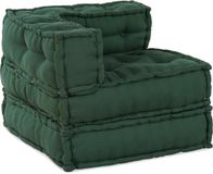 vidaXL Modulebankeenheid Stof Groen 210 x 70 x 56 cm