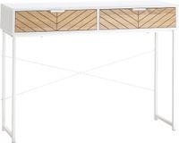 Homcom Consoletafel Spaanplaat Wit 100x30x75cm