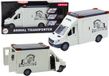 Lean toys Transport de chevaux Voiture Portes ouvrantes Lumière Son Blanc