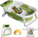 Happiq Vortex Baignoire pour bébé - Vert - Pliable - Affichage de la température