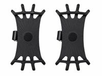 GENVIQ Support de téléphone pour vélo 2-Pack – Support universel en silicone pour smartphone – Noir