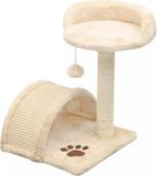 vidaXL Kattenkrabpaal met sisal krabpaal 40 cm beige en bruin
