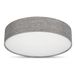 REV REV plafonnier - 50cm, rond, met stoffen lampenkap, bruin-zilver