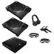 Pioneer DJ PLX-500 platine vinyle Kit de démarrage avec Pioneer DJ DJM-V10-LF table de mixage