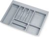 Emuca Optima Tiroir à couverts 700mm Plastique Gris