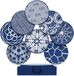 Support de verres à bière en silicone, bleu, rond, antidérapant, carré, cadre de rangement
