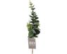 Bellatio Design Kunstbloem/kunsttak Eucalyptus Bella - 38 cm - donkergroen