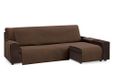 Martina Home Diamond chaise longue, gevoerd, universeel, bruin, 240 cm