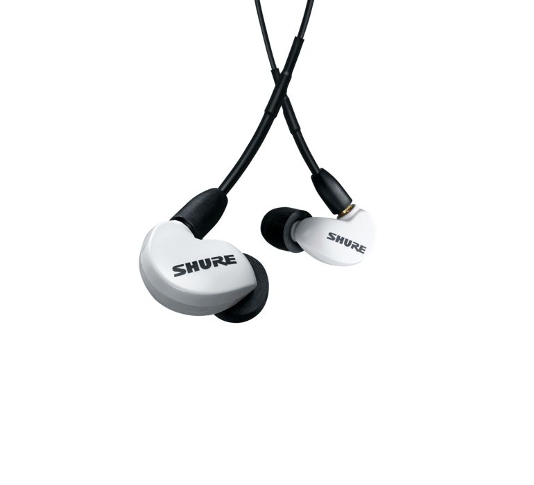 Shure AONIC 215 In-ear Headset - Bedraad - Doorschijnend, Wit