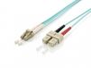 Equip 255316 InfiniBand en Glasvezelkabel 10 m LC SC Turkoois