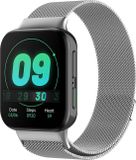 Strap-it Milanees Smartwatch bandje - Zilver - Geschikt voor Oppo Watch 41mm