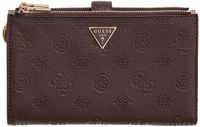 GUESS Blake SLG Double Zip Organizer Portemonnee - Bruin Logo