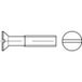 TOOLCRAFT 1065598 Vis à tête fraisée M2.5 16 mm Fente DIN 963 Acier inoxydable A4 1000 pièce(s)