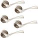 Jdel Deurklinkset voor binnendeuren, 50 mm, aluminium, gesatineerd nikkel, 5 stuks