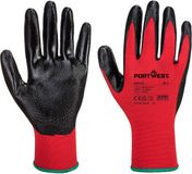 Portwest Flexo Grip Nitril Handschoen - Rood/Zwart - XL
