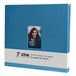 Zink Cloth Covered Scrapbook 8 x 8 cm fotoalbum met afbeelding Window, blauw