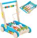 Canard Forme Canard-poussette pour tout-petits avec jouets de poisson - bleu