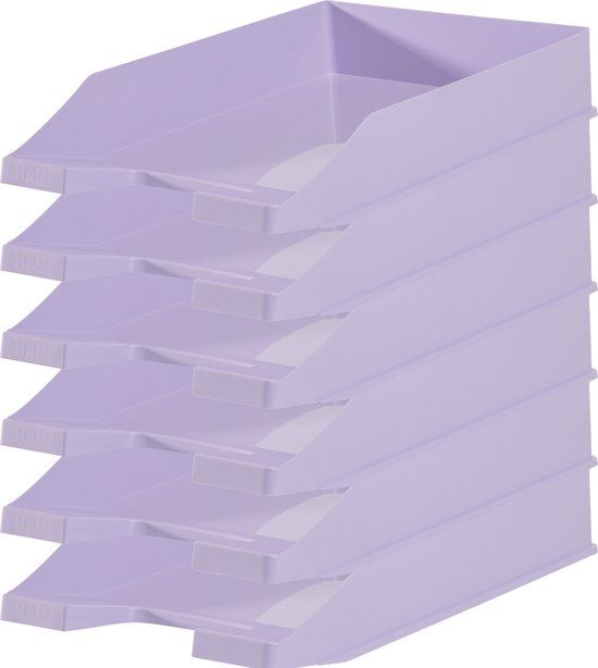 HAN Brievenbak - A4 - Plastic - Pastel Paars - 10 Stuks