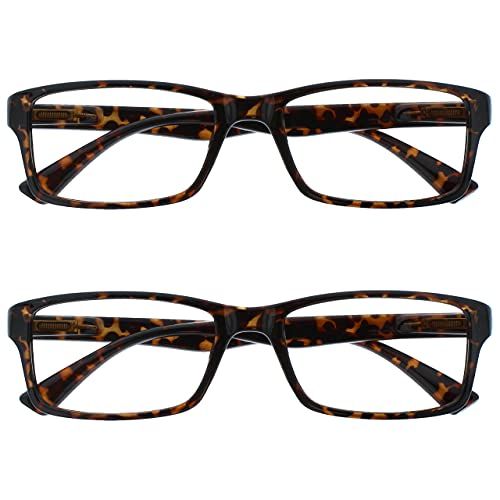 Leesbril Bruin Schildpad - Lezers Waarde +2.50 - 2 Stuks - UVR2092BR