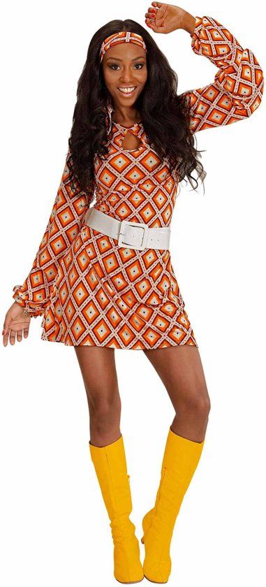 Generik Groovy jaren 70 retro outfit voor vrouwen - Verkleedkleding