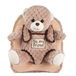 PERLETTI Pluche rugzak voor kinderen, 3, 4, 5 jaar, mini-schooltas, schattig, reizen en knuffeldier, voor kleuterschool, klein zacht speelgoed en tas voor kleine meisjes, jongens, baby, 21 x 27 x 9 cm (beer)