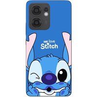 Oppo Coque Pour Oppo Reno 13F stitch cute ohana stitch bleu front bleu