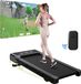 Walking Pad tapis de course pliable - Pente automatique avec 12 niveaux - Jusqu'à 6 km/h - 3,0 CV - Capacité de charge 136 kg - Bluetooth & LCD - Noir