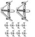 Merkloos / Sans marque Reparatieset Inbouwdozen - Stopcontact Reparatie - Onderhoud Elektronica - Praktisch Vastzetmechanisme - 10 Stuks - Zilver