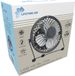 Lifetime Air USB Ventilator Metaal Ø13cm Zwart