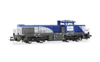 Jouef HJ2471S Europorte, Vossloh DE 18 diesellocomotief, zilver/blauwe kleurstelling, ep. VI, met DCC-geluidsdecoder.