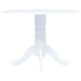 vidaXL Eettafel - 106 x 106 cm - Wit