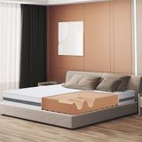 White Stone Matras 135x190 cm Antibacterieel Schuim | Hoogte 25 cm | 3D Air Hypoallergeen Hoes | Orthopedisch Thermosensitief Matras