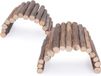 BeiJingLiangPinJiaZuoKeJiWenHuaFaZhanYouXianGongSi Pont en bois Jouets pour rongeurs pour petits animaux (2 pièces)