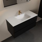 Mondiaz Aivy meuble lavabo Talc 1 trou de robinet 100 cm Urban