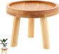 Bol Bloemenkruk pied de plante décoratif - tabouret bas rond en bois pour plantes - intérieur extérieur balcon - 14 x 95 cm Tabouret en bois