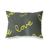 BonaMaison Neon Geel-Rook Decoratieve Kussensloop, Kussenhoezen Bank, Decoratieve Kussenhoesjes, Kussensloop; Sofa, Slaapkamer, Kantoor, Auto 35x50 Cm - Ontworpen en vervaardigd in Turkije