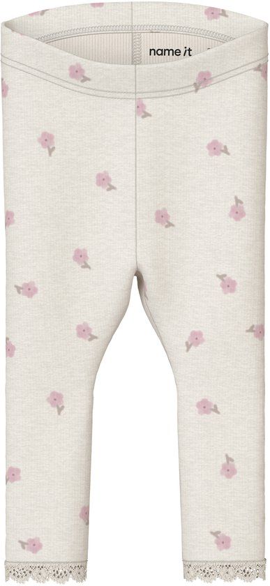 NAME IT NBFLAUREL LEGGING Baby Leggings Peyote Melange Vrouwen Katoen/Modal/Elastaan Maat 68
