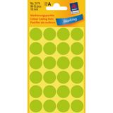 Avery 3174 Ronde Etiketten 18mm Licht Groen
