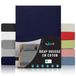 Jersey Dreamzie Jersey Katoenen Hoeslakens Donkerblauw - 80 x 200 x 22 cm