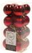 Decoris Kaemingk B.V. 32x Donkerrode kunststof kerstballen 4 cm - Mat/glans