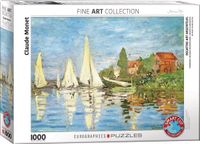Eurographics Regatta bij Argenteuil [Régates à Argenteuil] Claude Monet 1000 stukjes 68×48cm (b×h) Fine Art Legpuzzel