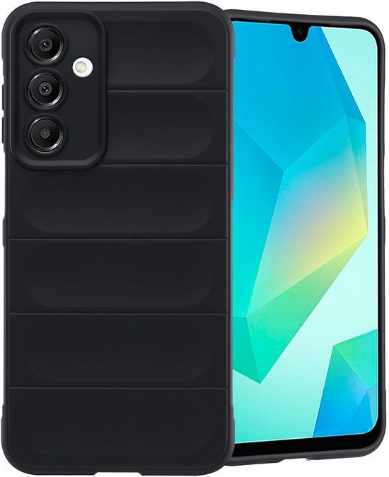 imoshion EasyGrip Backcover - Zwart - Geschikt voor Samsung Galaxy A16 (4G) / A16 (5G)