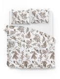 Zohome Esme Dekbedovertrek - Lits-jumeaux - Flanel - 240x200-220cm - Wit