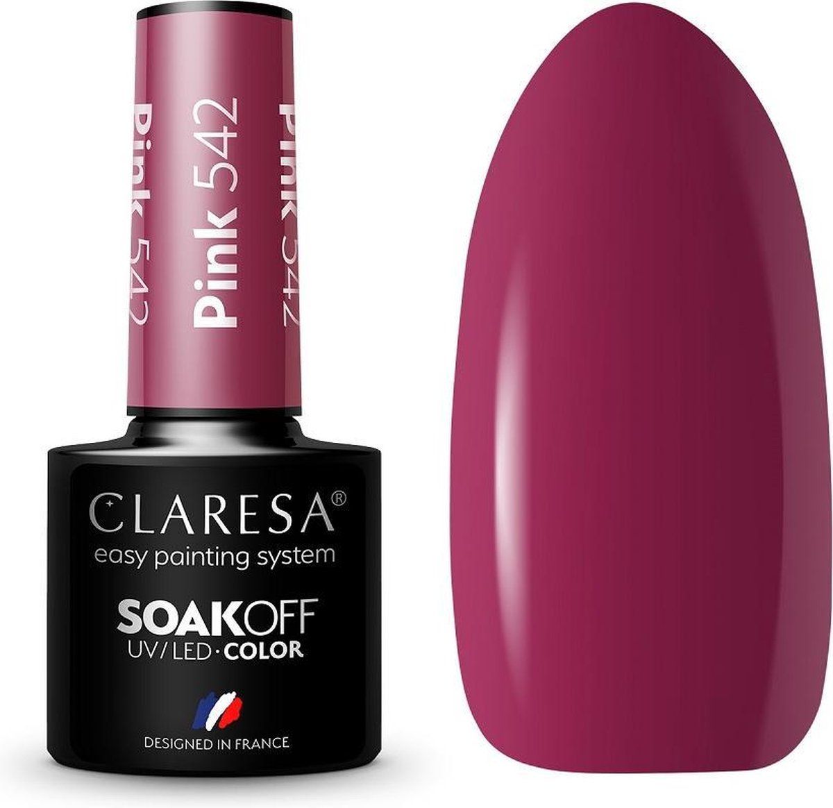 Claresa Soak Off UV/LED Roze hybride vernis 542 5g - Natural - 5902846078609