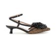 CAFèNOIR Slingback-schoenen in raffia-look, accessoire pour femmes, couleur