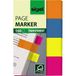 SIGEL HN614 Transparante Index Pagina Markers, 4 x 40 strips, Blauw/Roze/Geel/Oranje