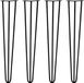 Pieds en fer à cheval pour table, 86 cm – Set de 4 pieds de table en métal massif – Design industriel – Convient pour bureau, bureau, restaurant et table à manger