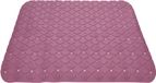Merkloos / Sans marque Excellent Houseware Badmat - antislip - oud roze - 55 cm - vierkant